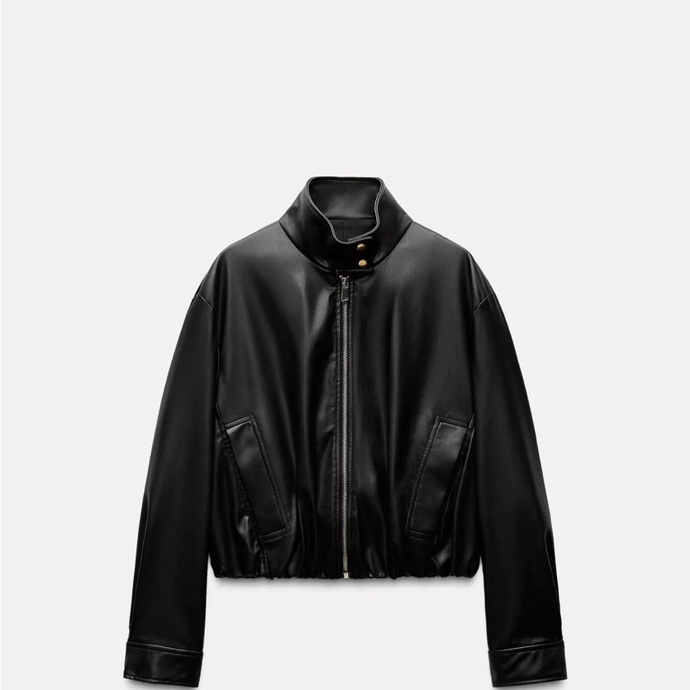 Black Faux Leather Jacket